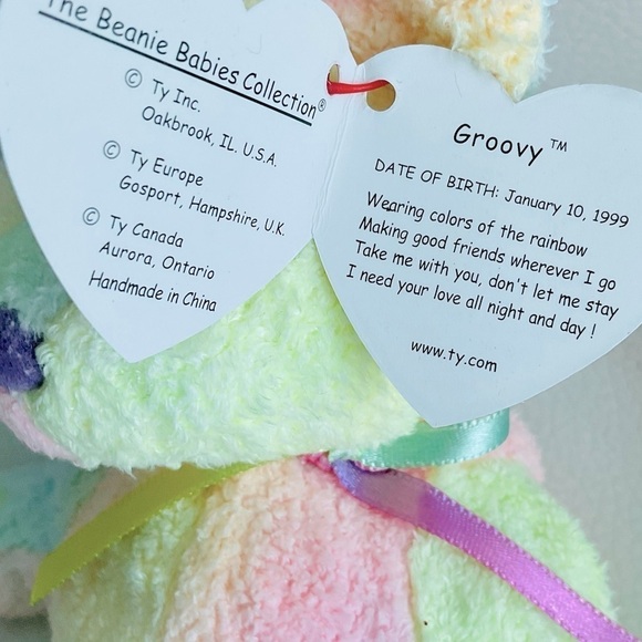 Ty Beanie Baby Groovy Tie-Dye January 10, 1999 NWT💕 - Picture 3 of 4